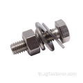 Hardware Fastener 304/316 Hex Bolt Nut และ Washer